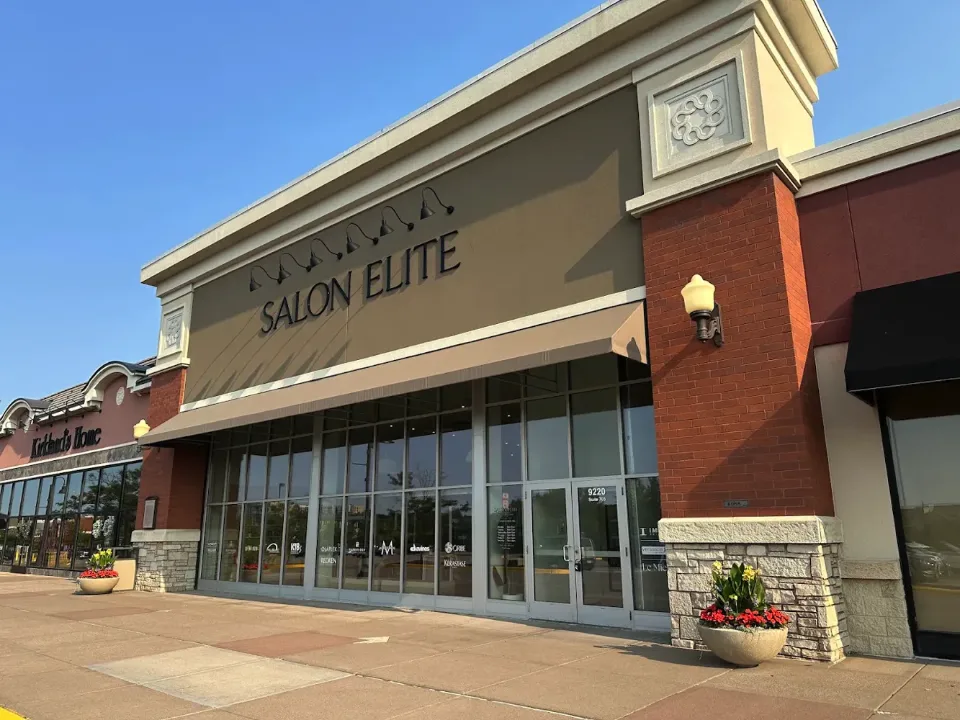 Salon Elite storefront at 9220 Hudson Rd, Woodbury Lakes, Woodbury, MN